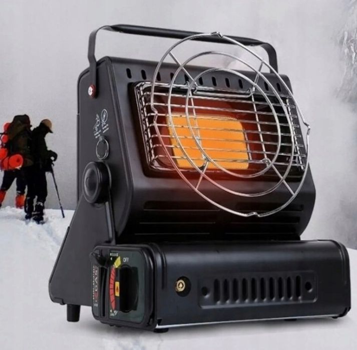 Портативна газова плита-обігрівач 2в1 Happy Home 1,3 кВт