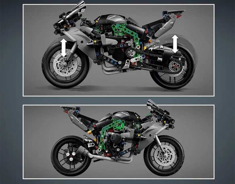 Klocki wzór LEGO Kawasaki Ninja H2 H2R  Pudełko Karton Dla klienta