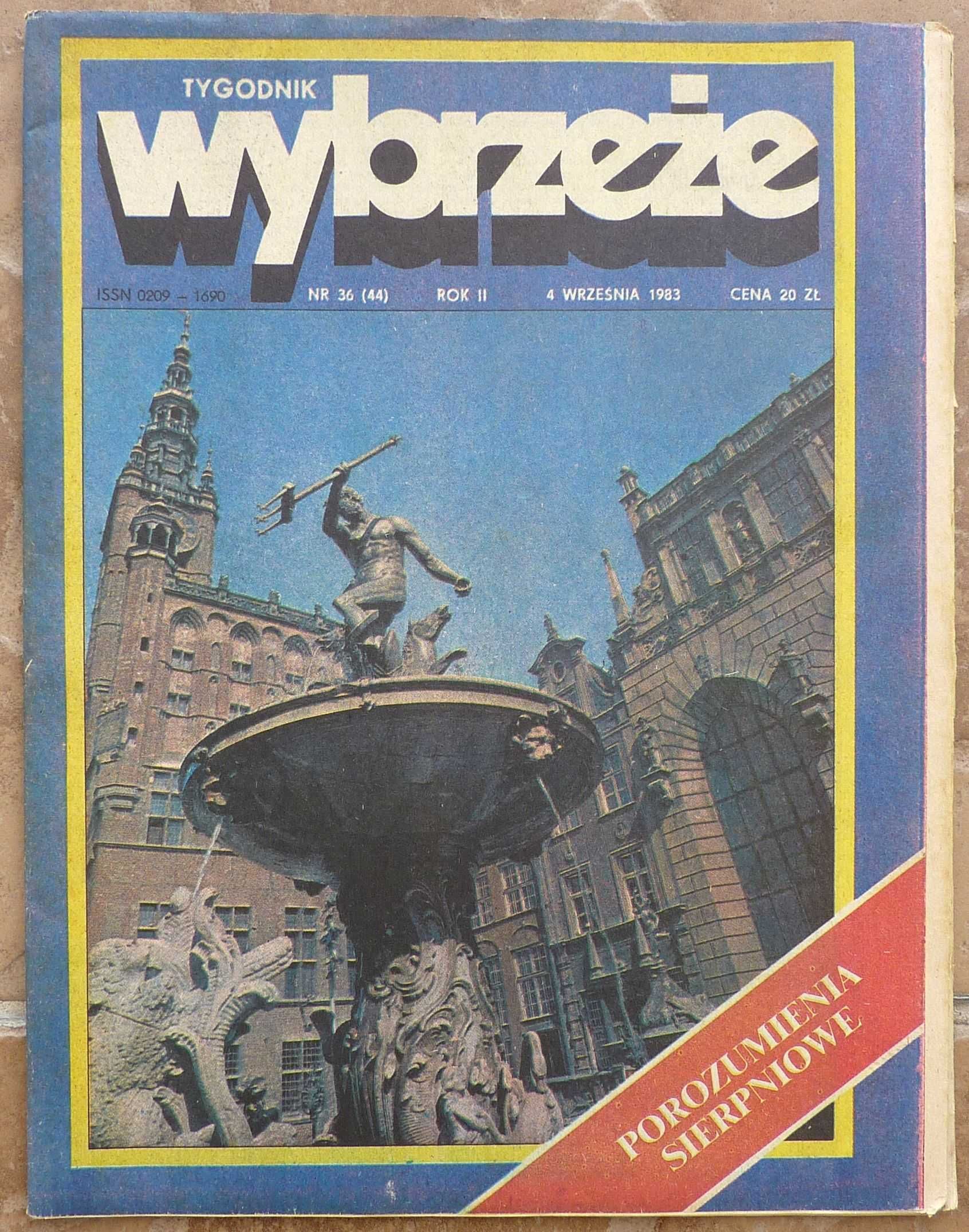 WYBRZEŻE tygodnik 36/1983 - plakat - ODDZIAŁ ZAMKNIĘTY