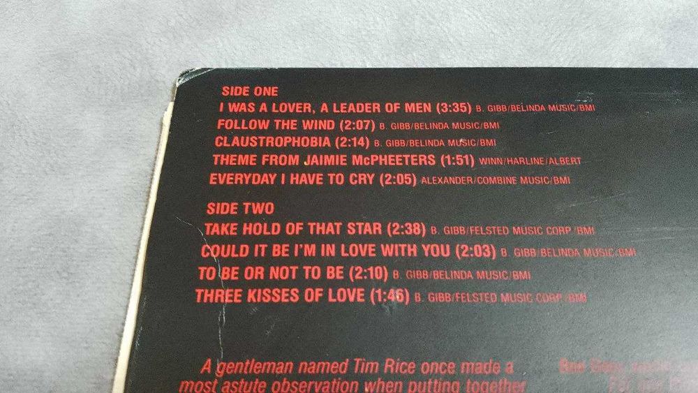 Bee Gees - Take Hold of that Star. фирменный винил