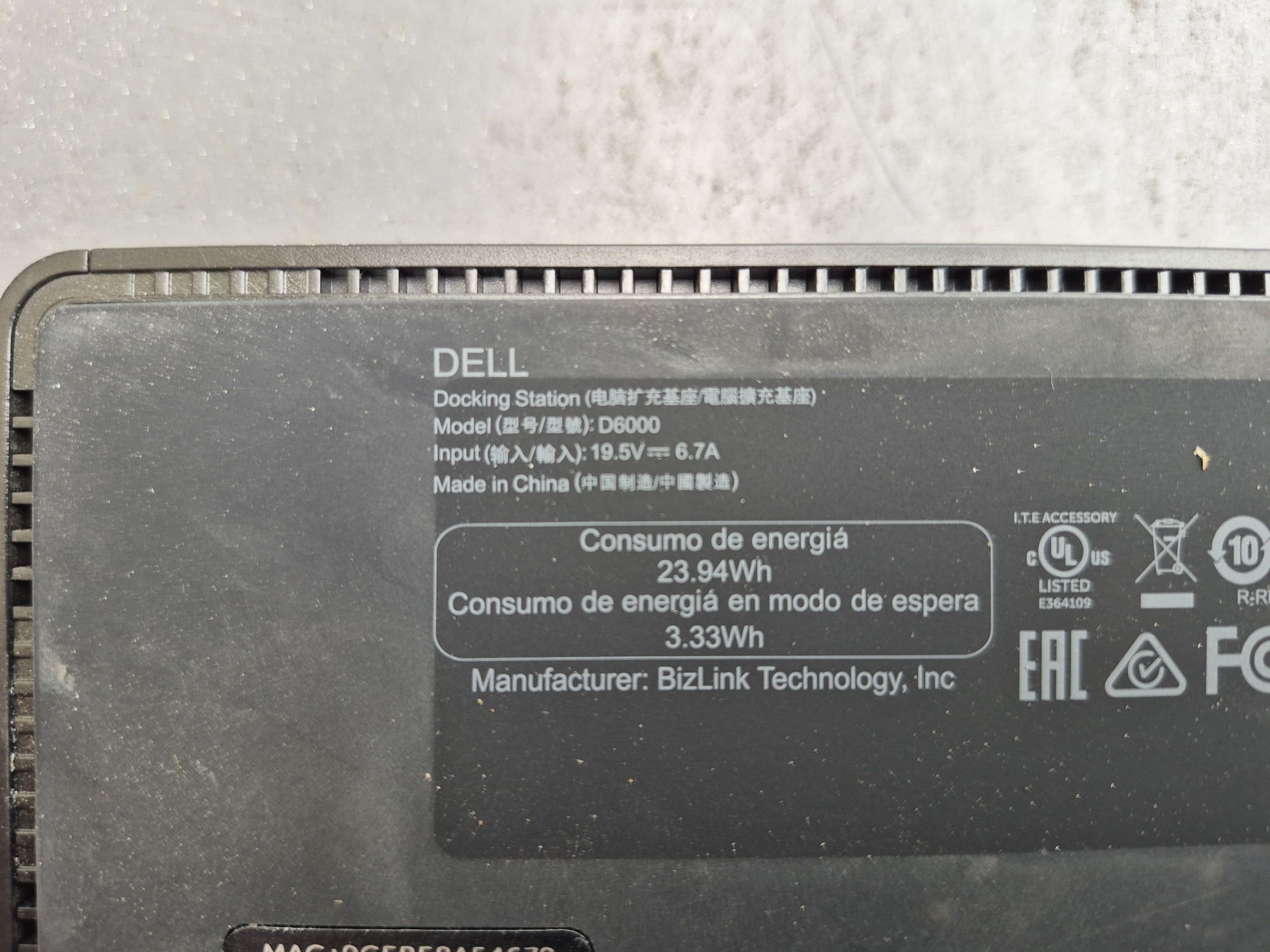 Stacja dokująca Dell D6000 usb-c