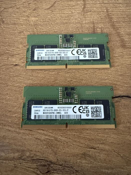Pamięć RAM 2x8GB 5600 MHz DDR5 oraz Dysk SSD M2 PCIe 512GB