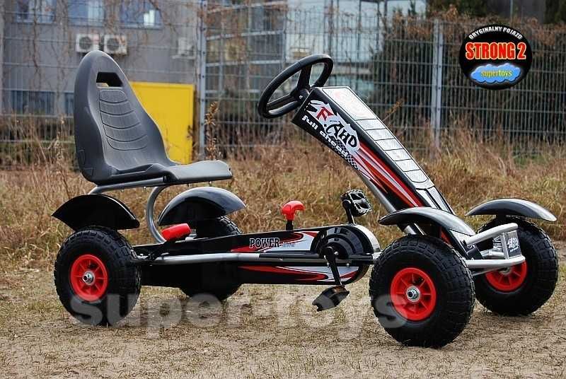 Wielki Gokart dla dziecka  5-12 lat Pompowane koła  regulowany fotel
