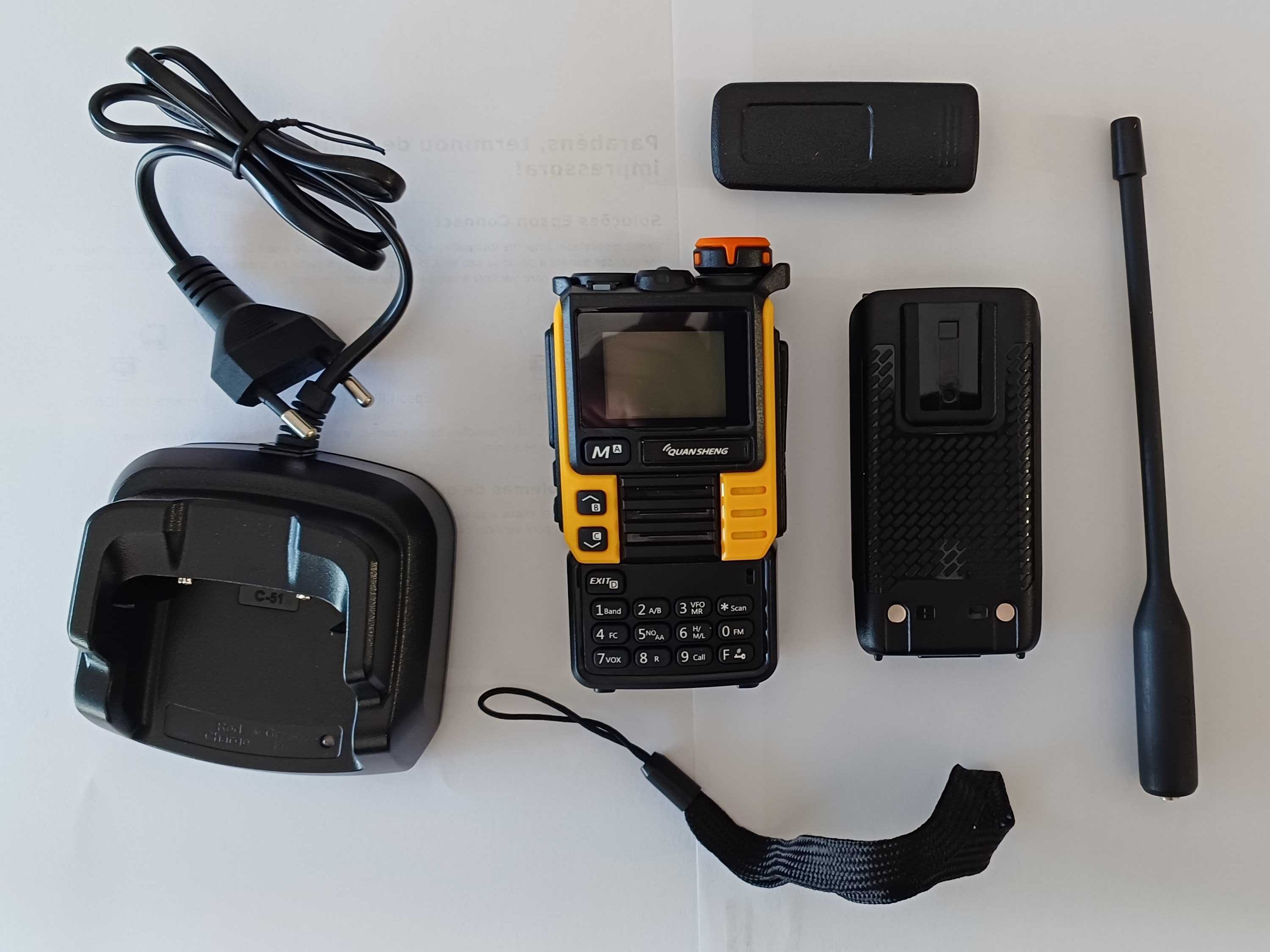 Radio Walkie Talkie Quansheng UV-K6, UV-K5 (99) - Novo