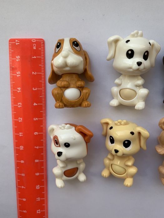 Полная серия игрушек киндер сюрприз Собачки - Погладь меня (2014)