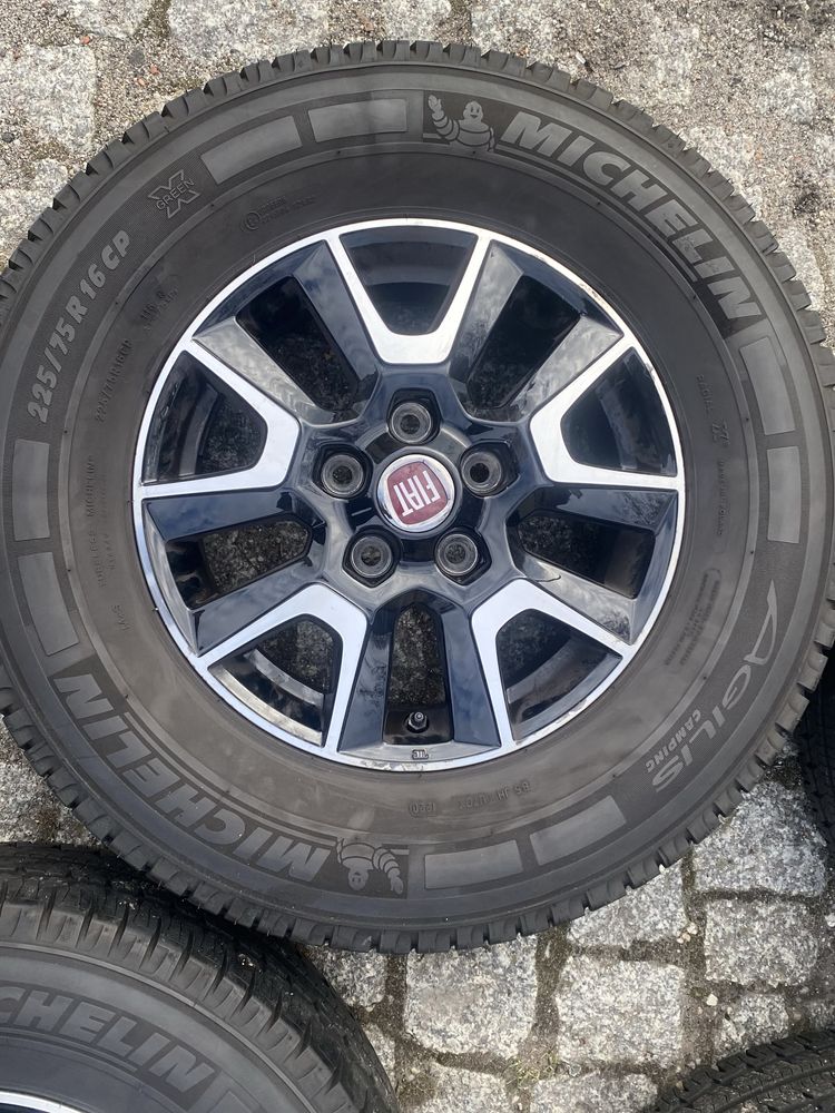 Koła alufelgi 5x118 Fiat Ducato Camper Boxer Opony 225/75 r16 Cp lato