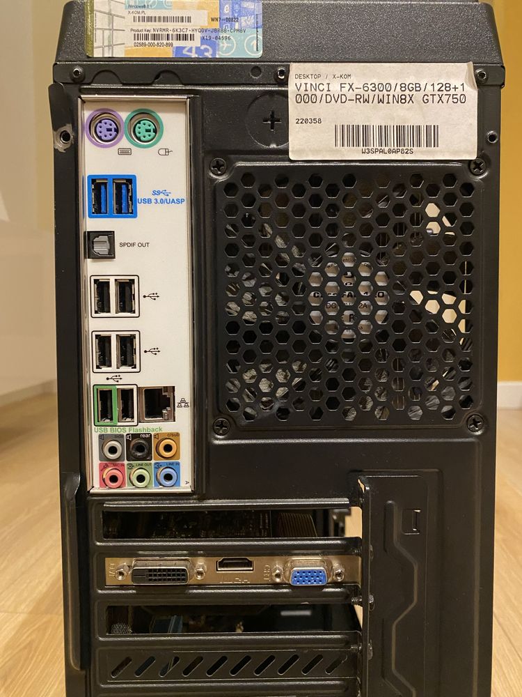 Komputer stacjonarny używany AMD 6300 3.5 ghz; 16RAM