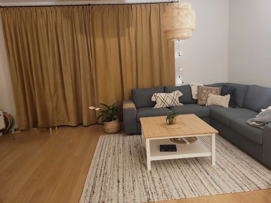 Zasłony ikea sanela żółte przycięte DUŻE OKNO kurtyna