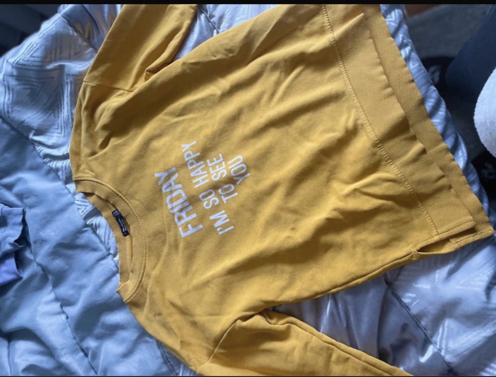Sweatshirt amarela torrado