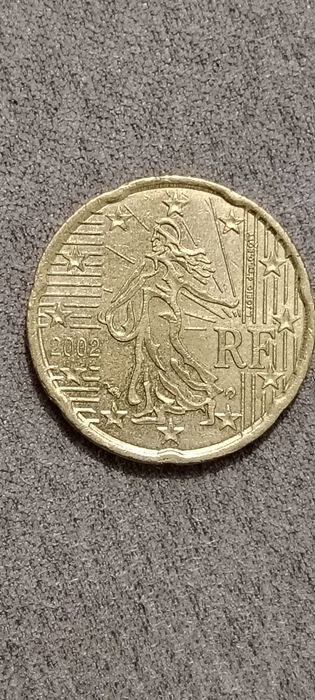 20 Cêntimos Ano 2002 de França