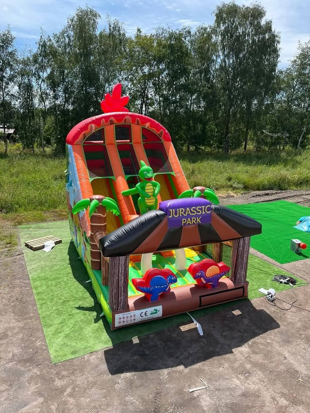 Dmuchana Zjezdzalnia z Torem Przeszkód Wynajem Dmuchance
