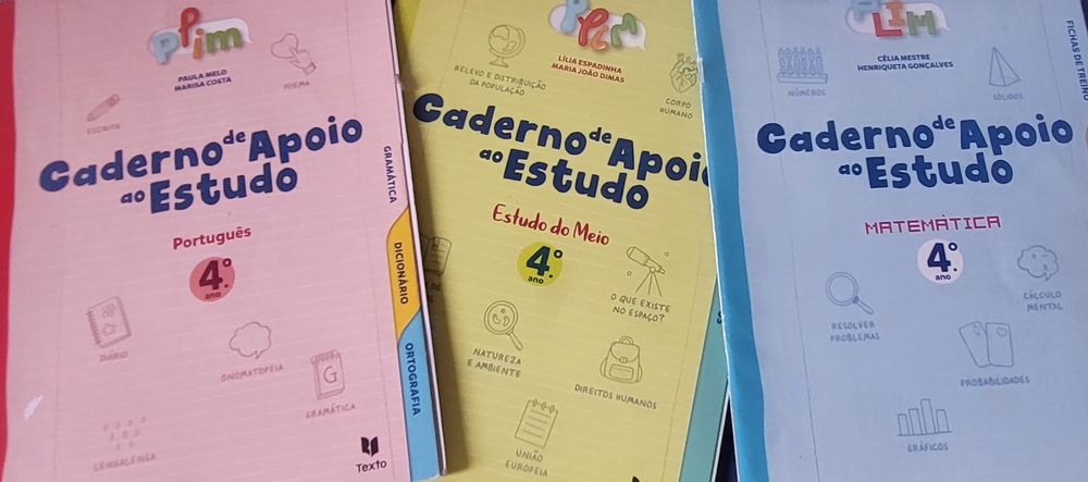 Livros Fichas/Atividades-4° Ano (português e matemática)
