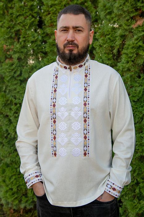 44-64 р Вишиванка чоловіча святкова лляна M L XL XXL 3XL 5XL 50 54 58