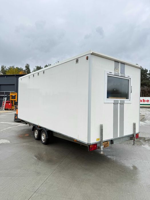 Kontener socjalny przyczepa na kołach budowlany barak