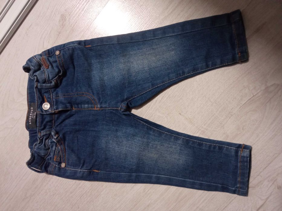Jeansy Reserved idealne 74 spodnie