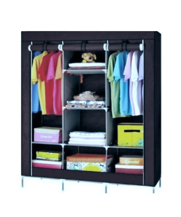 Мобільна тканинна шафа для одягу на 3 секції HCX Storage Wardrobe 8813