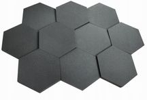 Tapeta Akustyczna Pianka Wygłuszająca HEXAGON Panel 10szt Zestaw