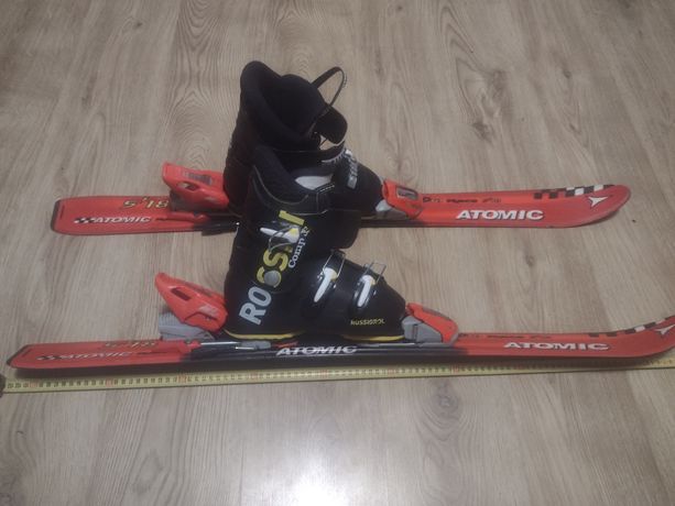 KOMPLET Sprzedam narty 100 cm ATOMIC plus buty rossignol