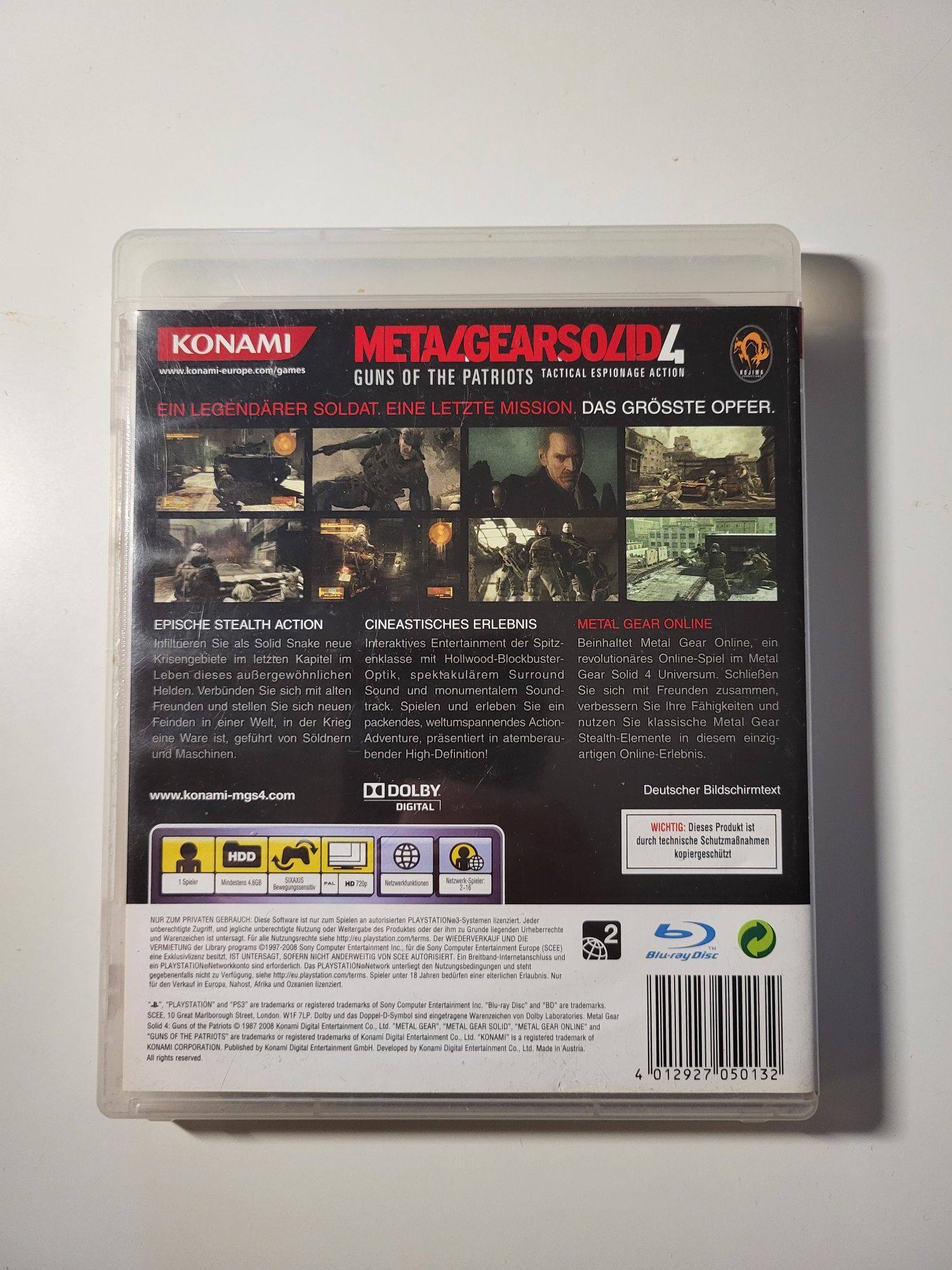 Metal Gear Solid 4 Guns of Patriots PS3