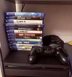 Playstation 4 slim ps4 13 gier dwa pady