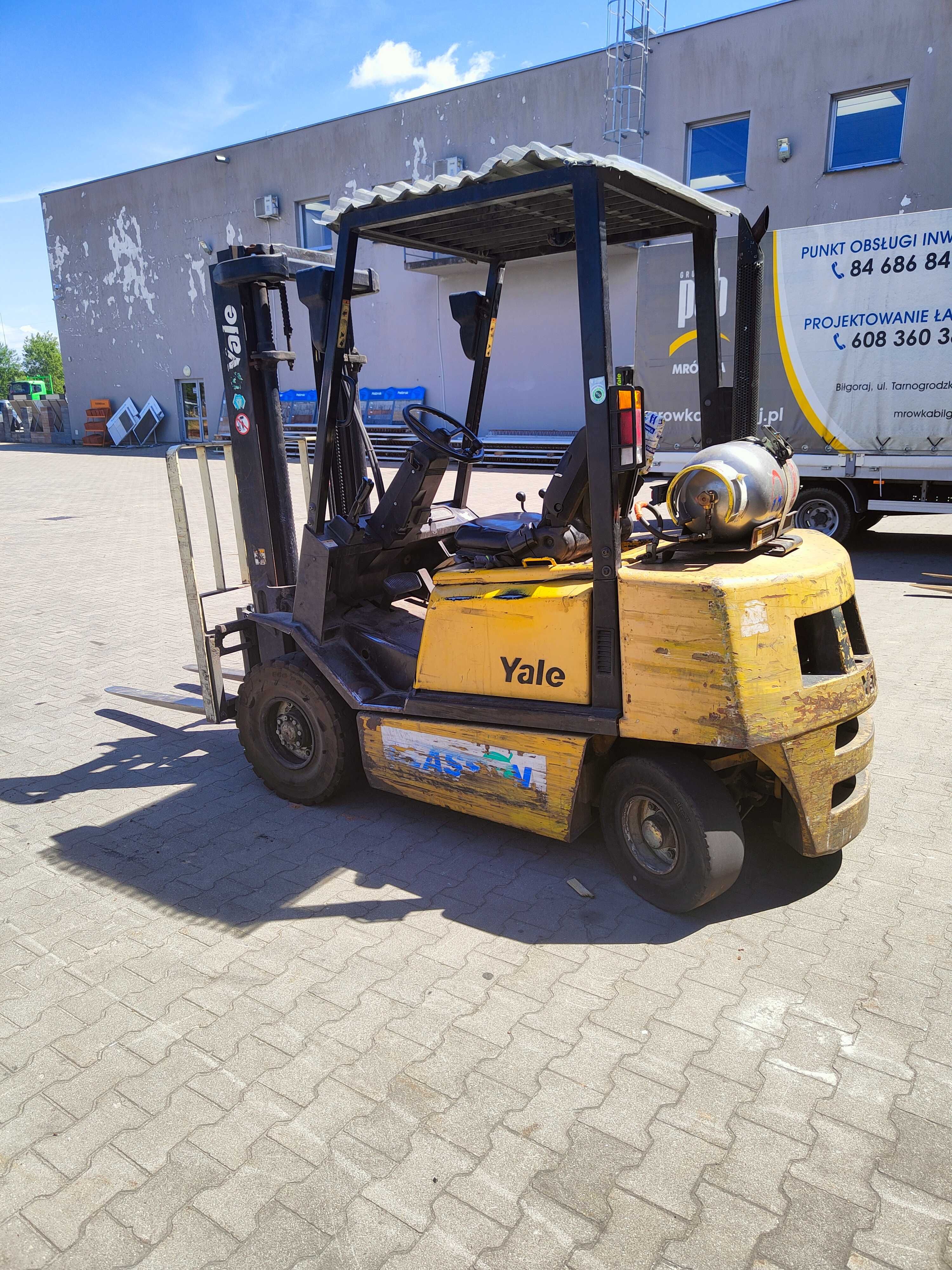 YALE GLP 25RF [2004] wózek widłowy 2500kg  LPG/ KSIAZKA UDT