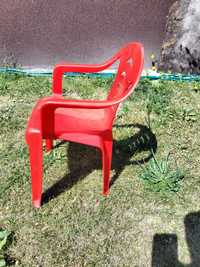 Krzesełko krzesło ogrodowe ogród dzieci dziecko czerwony czerwone