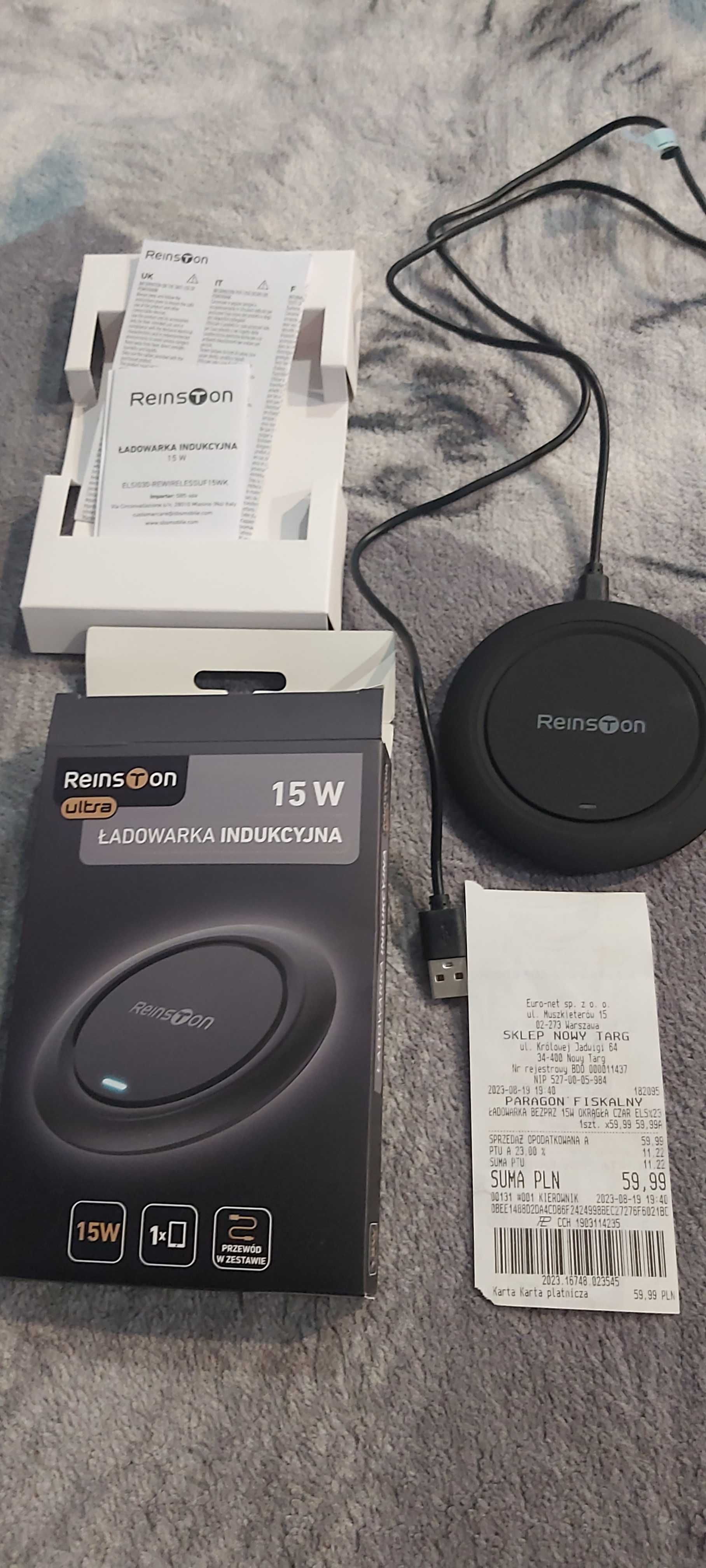 Nowa Ładowarka indukcyjna REINSTON 15W