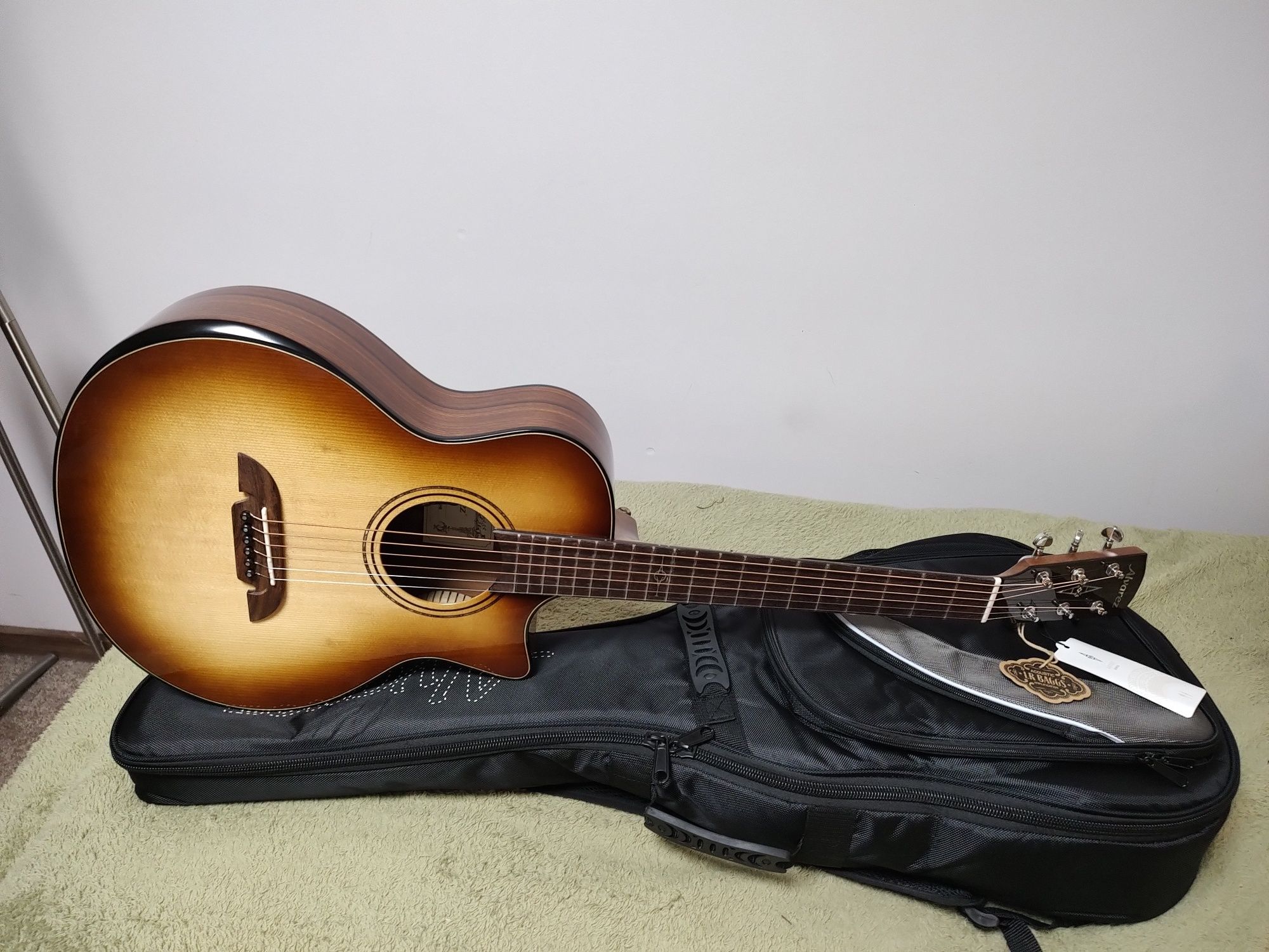 NOWA Alvarez LJP70CEARSHB gitara elektroakustyczna gryf 45 mm SOFTCASE