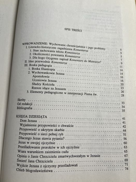 Komentarz do Ewangelii według Mateusza Orygenes