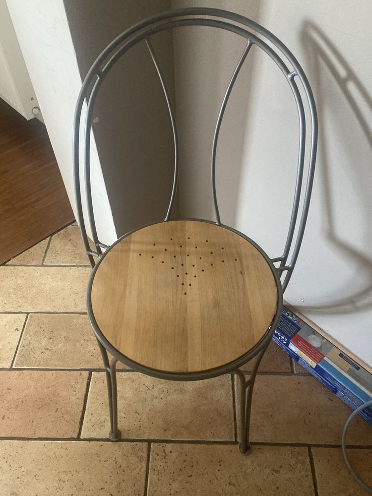 krzeslo stylowe industrialne metal  Ikea