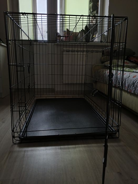 Металева клітка переноска для собак AML  (108x70x77)  XL