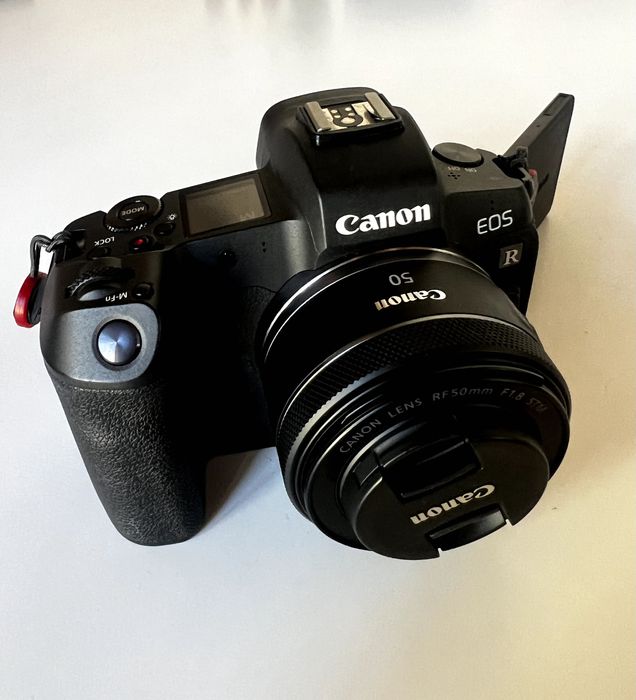 CANON EOS R corpo + adaptador EF-EOS R  + objetiva canon EF 50mm