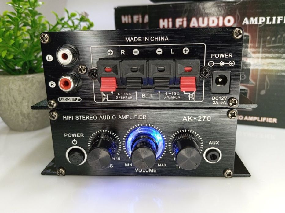‼️Усилитель мощности звука мини AK270 12V підстлювач звуку муз центр‼️