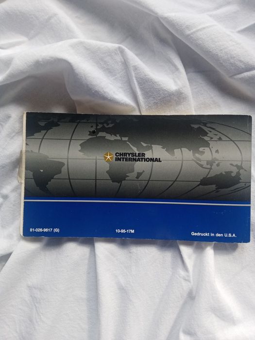 Instrukcja po niemiecku Chrysler Voyager