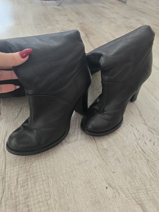 Високі чоботи з натуральної шкіри