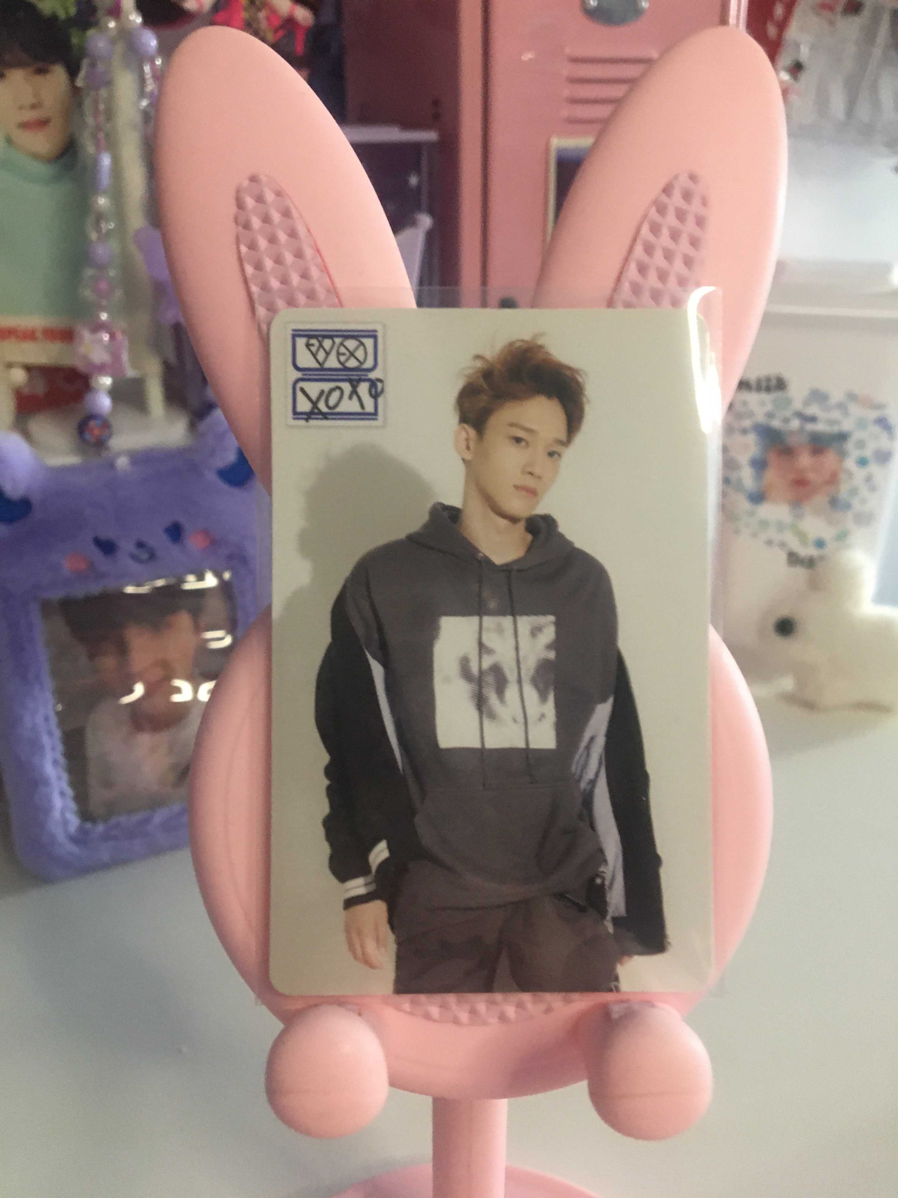 kpop photocard | exo chen xoxo (stationary set)