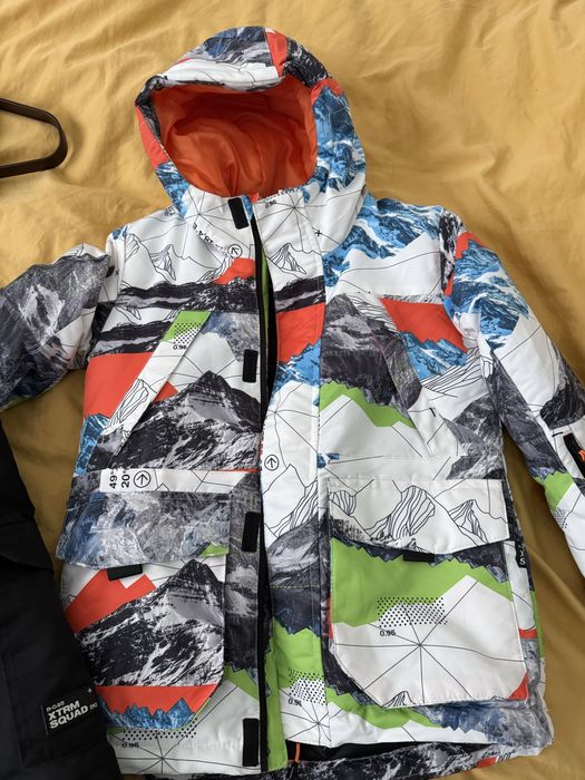 Kurtka i spodnie zimowe 134 chłopiec