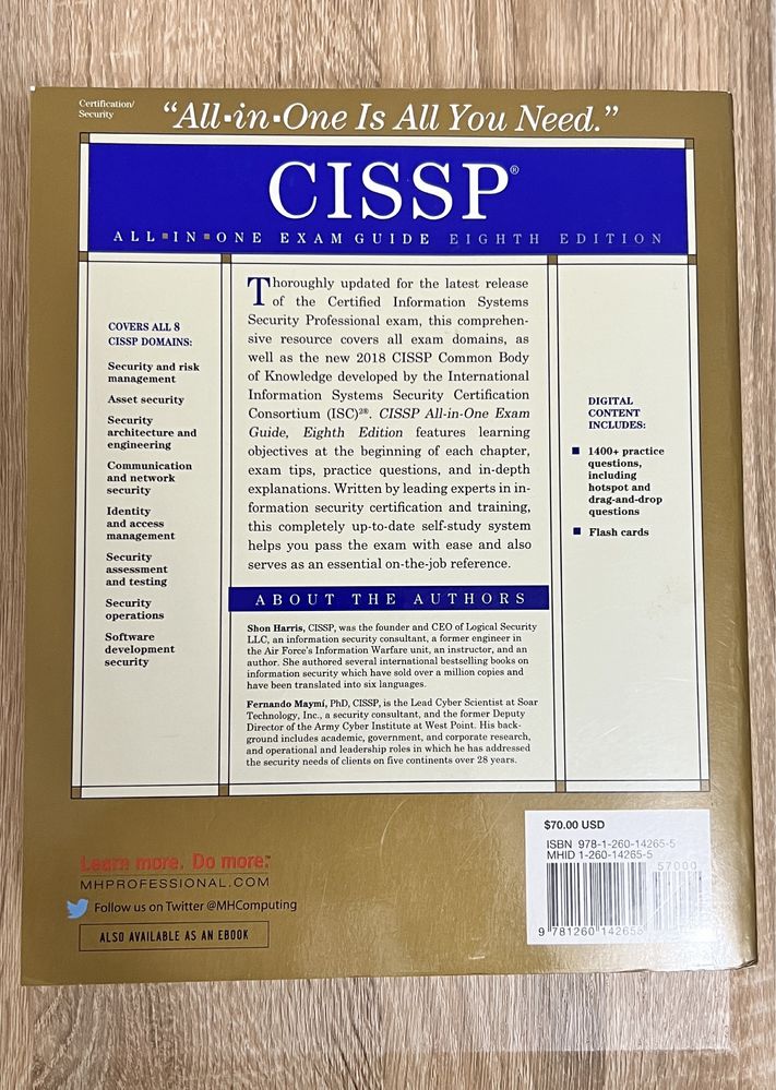 CISSP All-in-One Exam Guide, Eighth edit., Shon Harris, Fernando Maymi