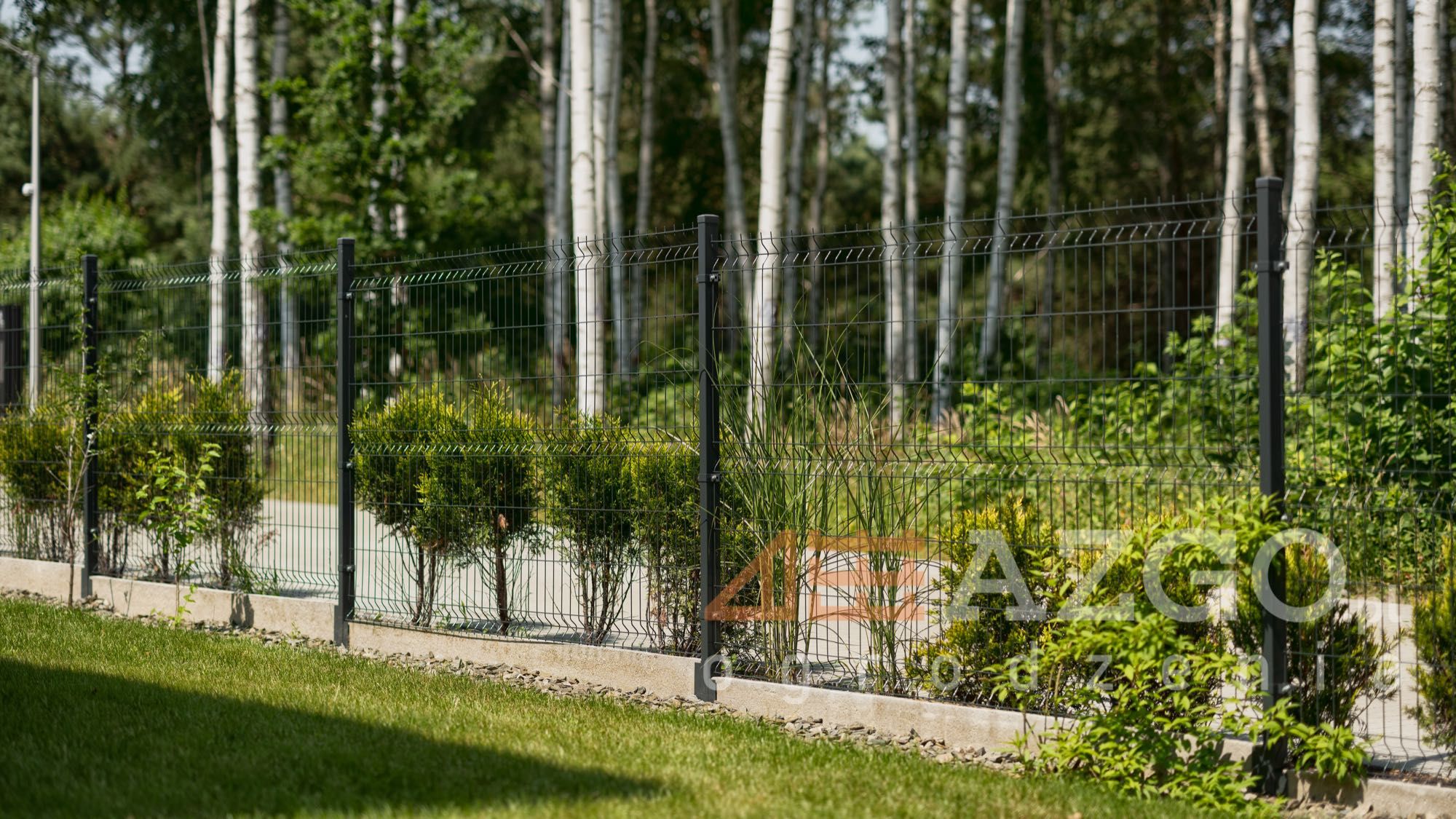 Ogrodzenie panelowe 3D siatka panelowa fi4 płot słupki podmurówka