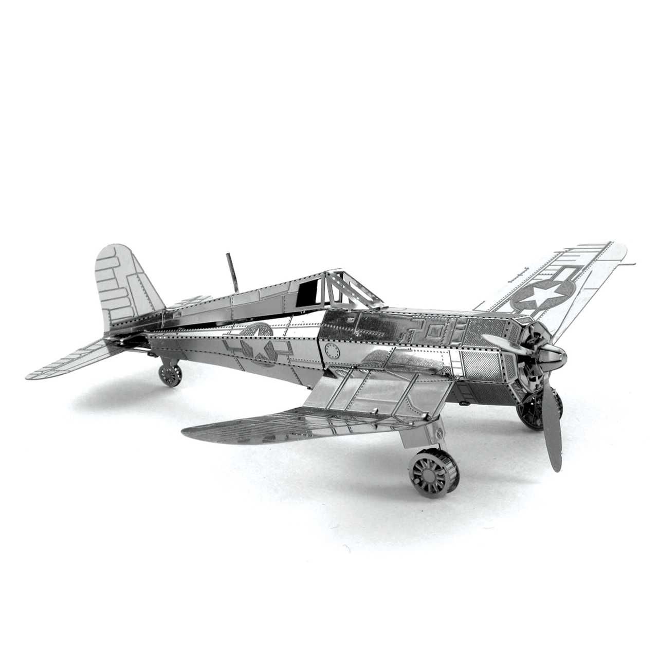 Metalowe Puzzle 3D - Model samolotu F-4U Corsair