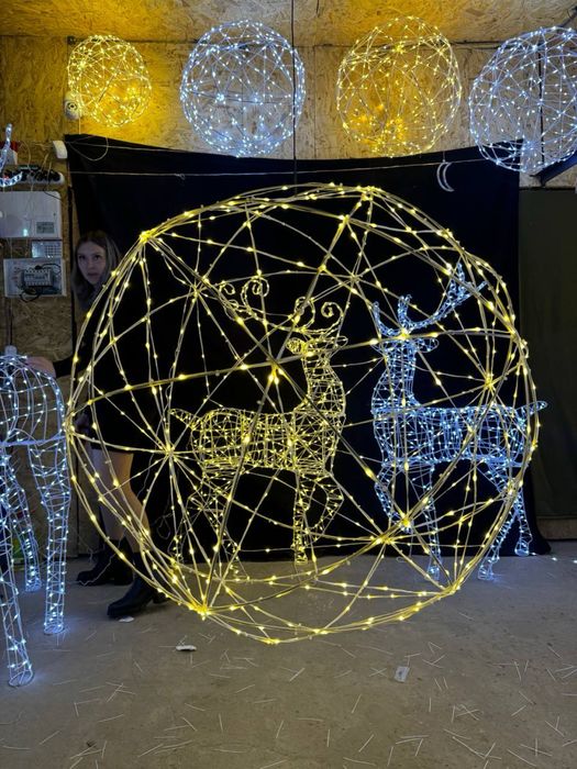 Акція. Олень новорічний. та інші фігури Сани Новогодние олени. Декор.