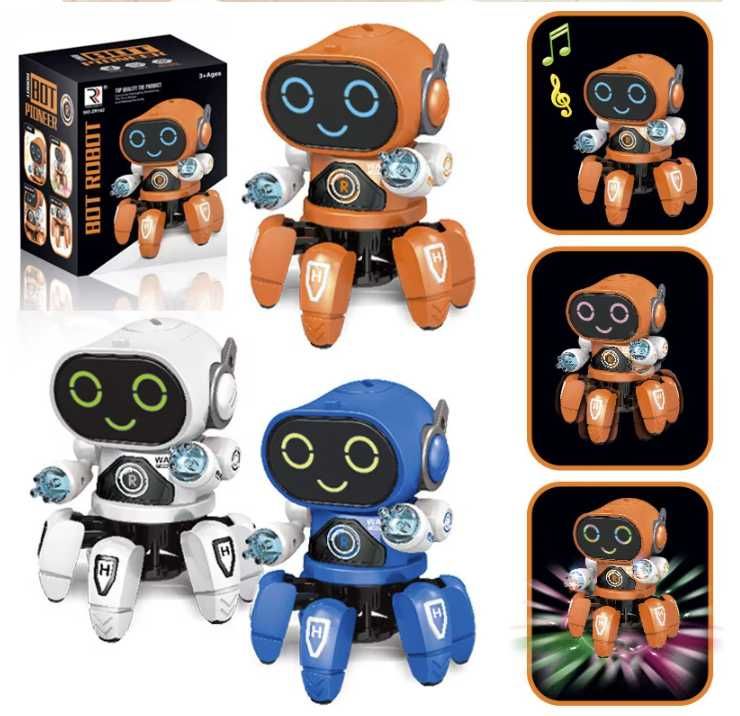 Ośmiornica Robot taneczna dla dzieci Muzyka LED Prezent urodzinowy