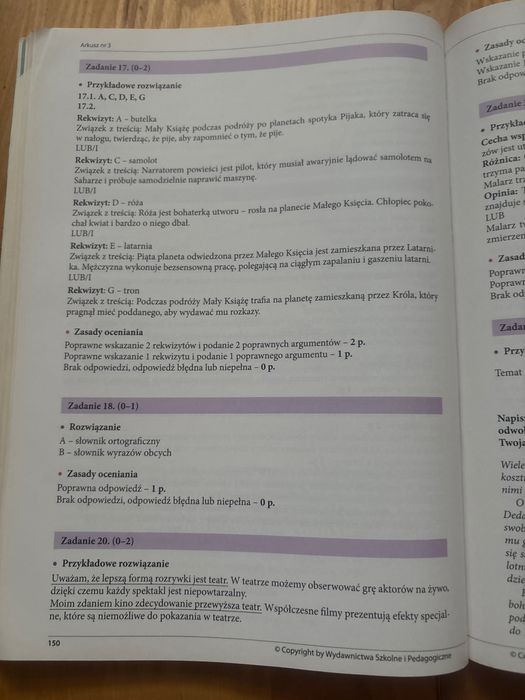 Egazmin Ósmoklasisty .Język Polski