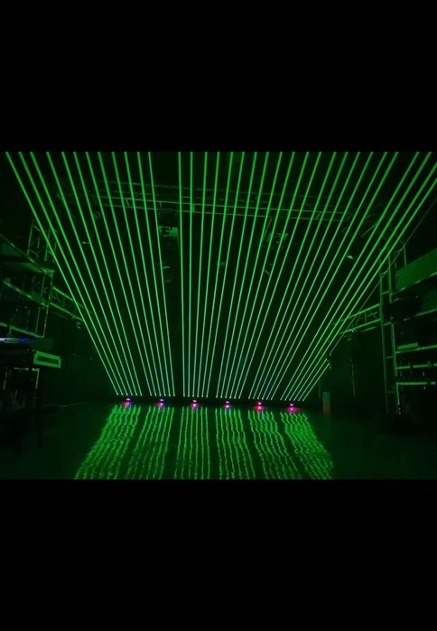 Listwa laserowa, laser dyskotekowy z ruchomymi głowicami RGB 3 w 1