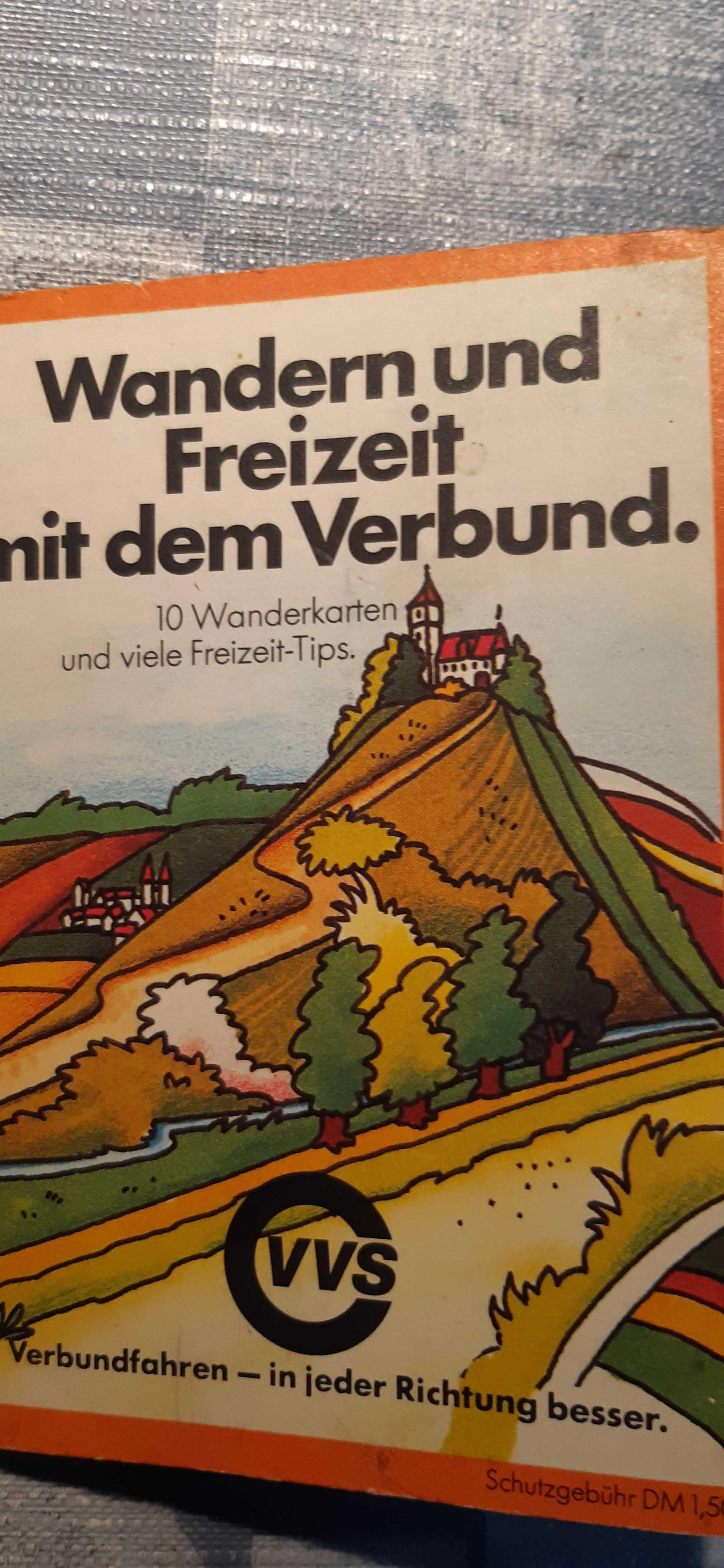 stary niemiecki przewodnik wandern und freizeit vvs