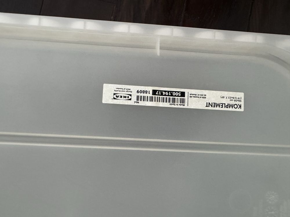 IKEA KOMPLEMENT Wysuwany pojemnik z pokrywą