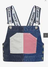 Tommy Hilfiger Jeans top damski niebieski na ramiączkach rozmiar S