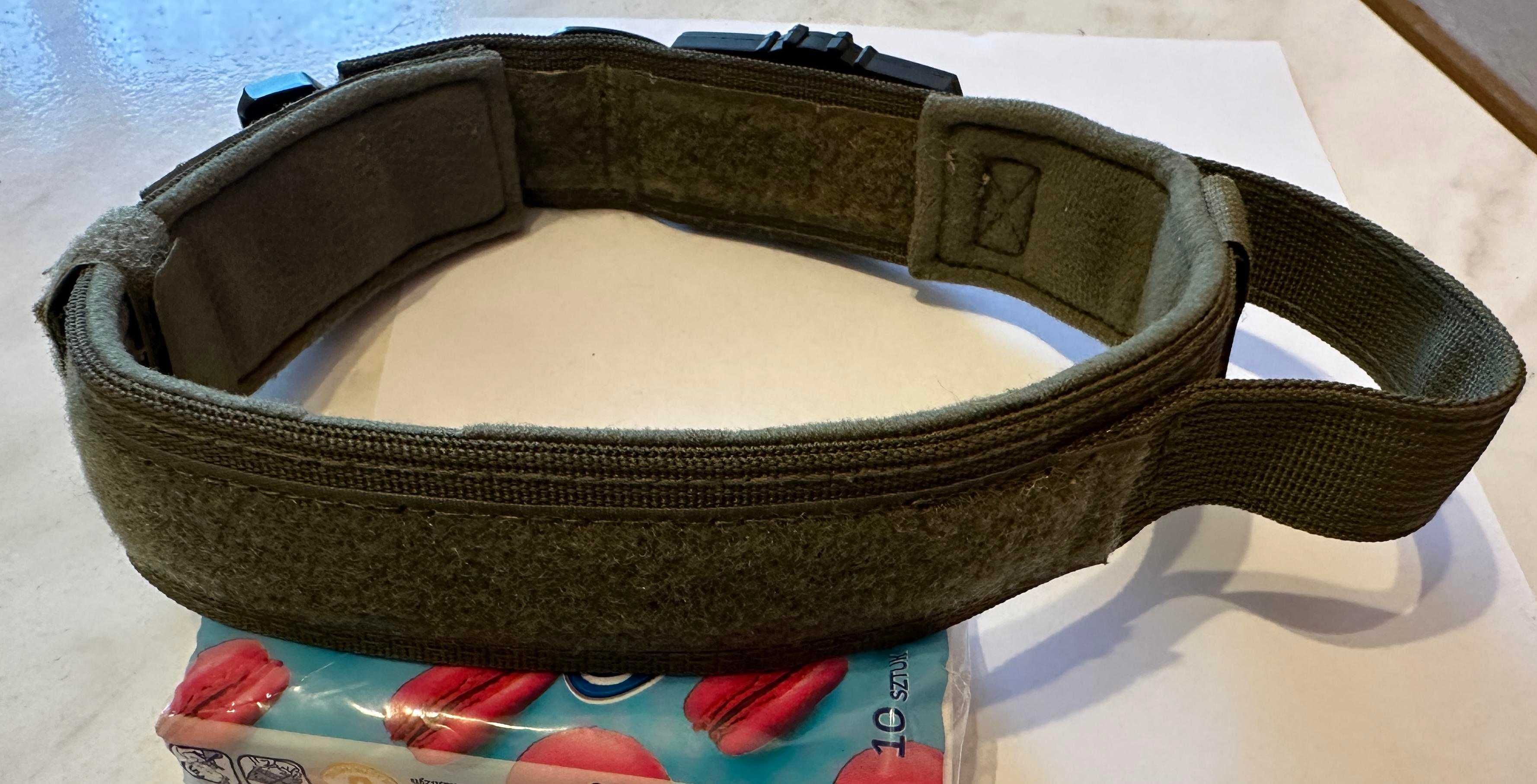 Obroża taktyczna dla psa nylon z uchwytem Air Tag Apple rozm. L