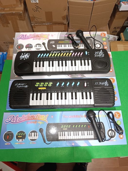 Дитяче піаніно пианино синтезатор USB юсб зарядка мікрофон микрофон