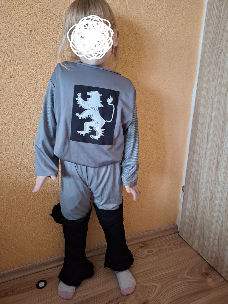 Strój rycerza na bal karnawałowy 116 cm